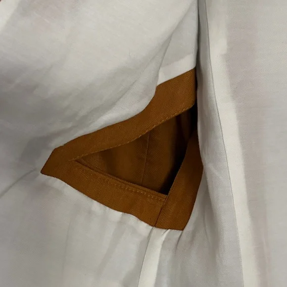 Tibi linen cut-out blazer in cinnamon size 10 - Picture 6 of 6